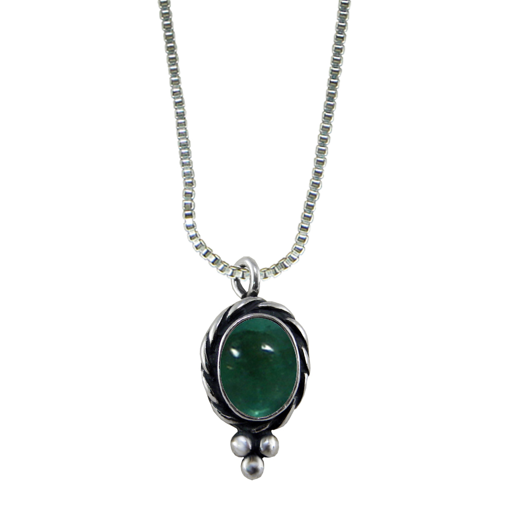 Sterling Silver Little Fluorite Pendant Necklace